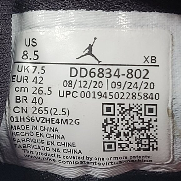 Air Jordan 1 Mid SE Men's Turf Orange/Black White Sneakers DD6834-802 US Sz 8.5 - Picture 10 of 10